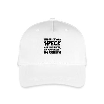 Lustiger Spruch Bild Witzig Humor Geschenkidee - Kinder Bio Basecap - Weiß - Vorne