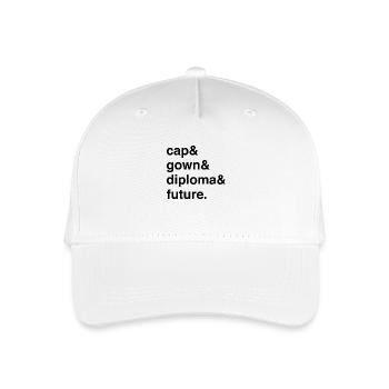 Casquette et robe Obtention du diplôme Succès Académique - Casquette de baseball bio Enfant - blanc - Devant