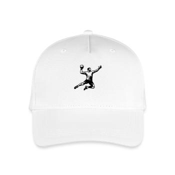 Handball Handballer - Kinder Bio Basecap - Weiß - Vorne