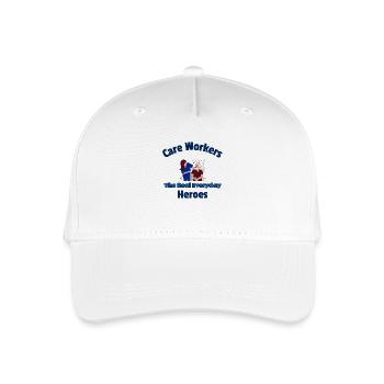 Care Workers. The real everyday heroes - Organic Kids’ Baseball Cap - white - Front