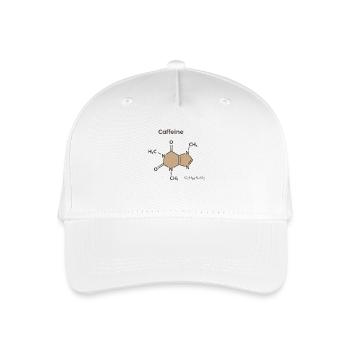 Koffein-Formel Stilvoll - Kinder Bio Basecap - Weiß - Vorne
