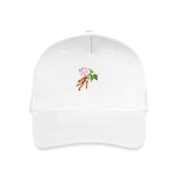 Normale Bohnen – Aquarell - Kinder Bio Basecap - Weiß - Vorne