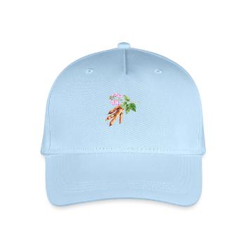 Normale Bohnen – Aquarell - Kinder Bio Basecap - Hellblau - Vorne