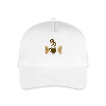 croissant kaffee - Kinder Bio Basecap - Weiß - Vorne