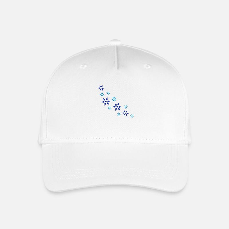 Schneeflocken - Kinder Bio Basecap - Weiß