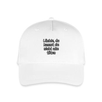 lustiges Spruch T-shirt – Dein Statement-Shirt - Kinder Bio Basecap - Weiß - Vorne