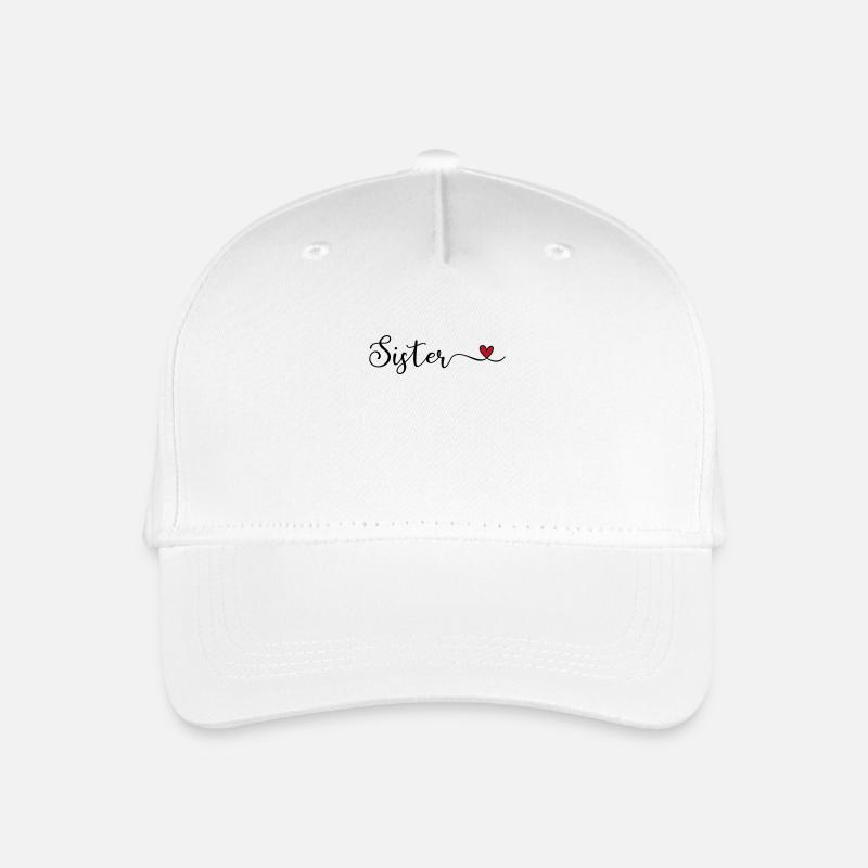 Schwester - Kinder Bio Basecap - Weiß