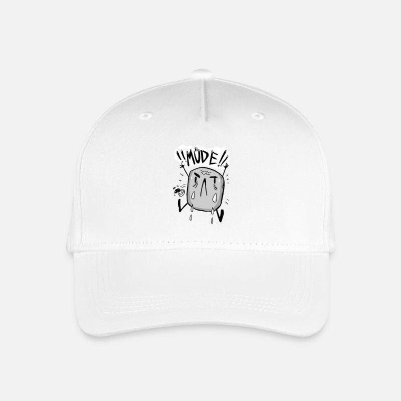 MÜDE!!! - Kinder Bio Basecap - Weiß