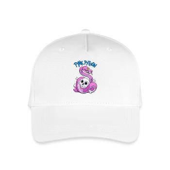Pink Python (Blue) - Kinder Bio Basecap - Weiß - Vorne