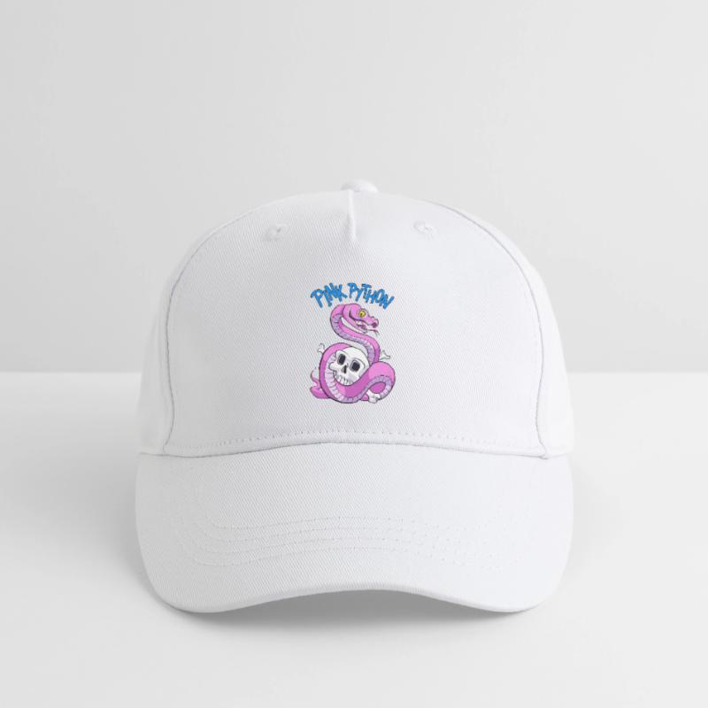 Pink Python (Blue) Organic Kids’ Baseball Cap