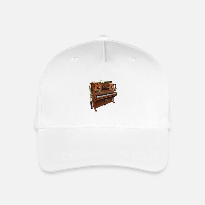 SteampunkPiano - Kinder Bio Basecap - Weiß