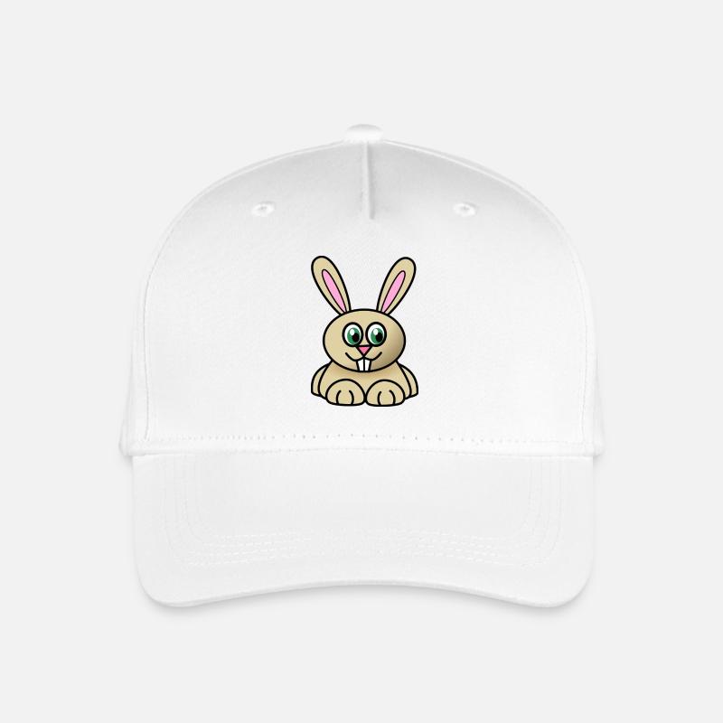 Niedlicher Hase - Kinder Bio Basecap - Weiß