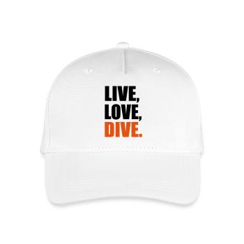 diving - Organic Kids’ Baseball Cap - white - Front