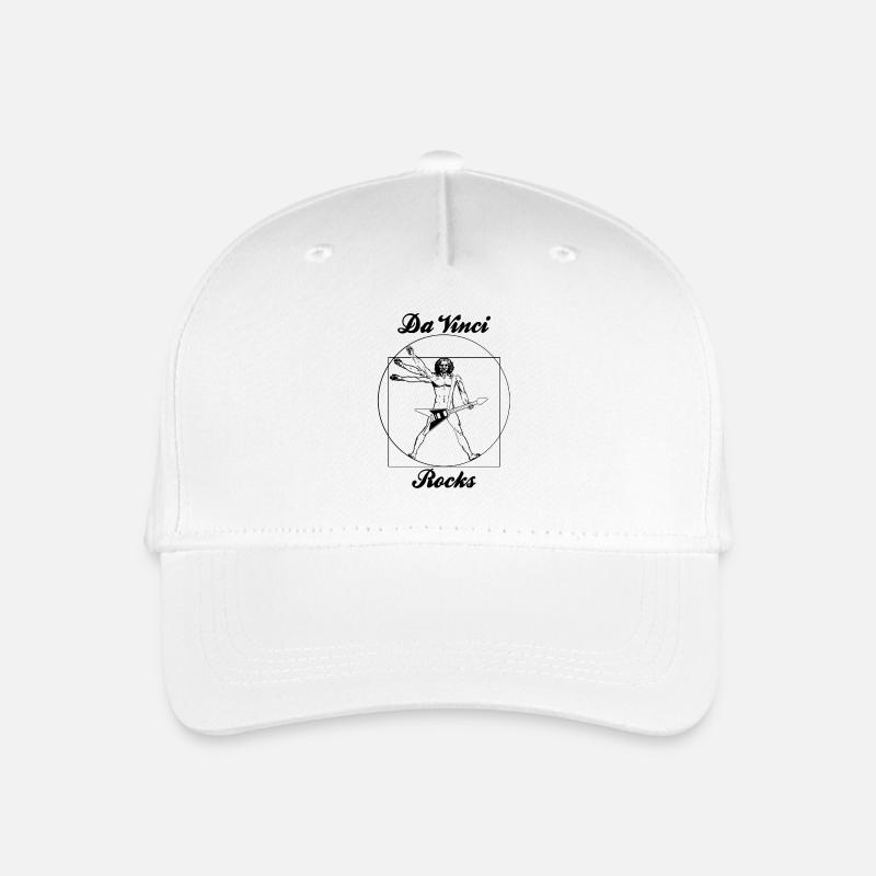rock n roll Leonard de Vinci - Kinder Bio Basecap - Weiß