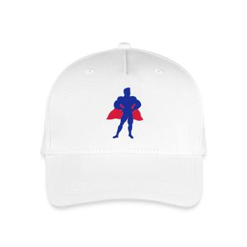 hero_f2 - Organic Kids’ Baseball Cap - white - Front