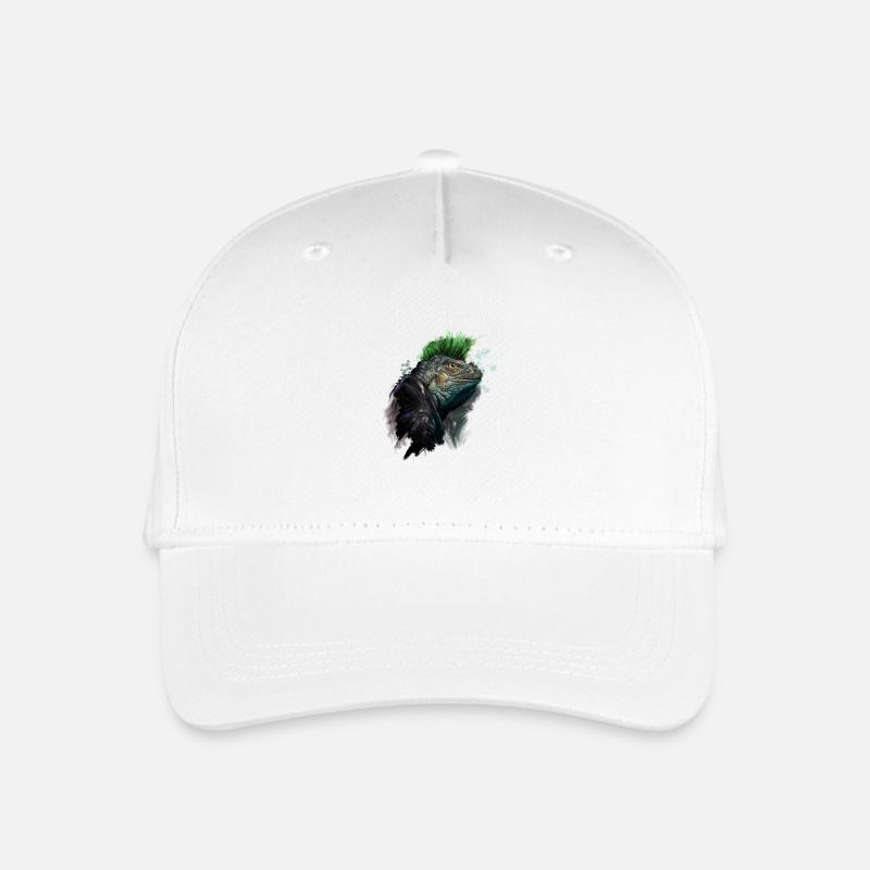 Iguana Punk - Kinder Bio Basecap - Weiß