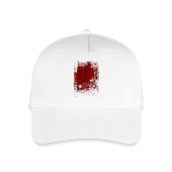 fond rotes_muster - Casquette de baseball bio Enfant - blanc - Devant