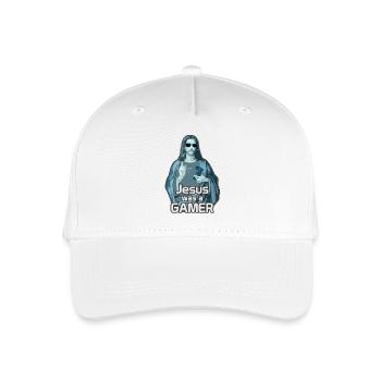 Gamer Jesus Christ - Organic Kids’ Baseball Cap - white - Front