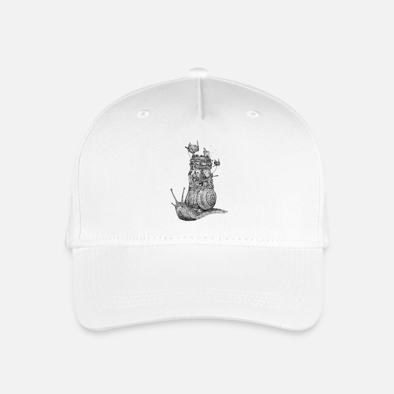 Schneckenhaus - Kinder Bio Basecap - Weiß