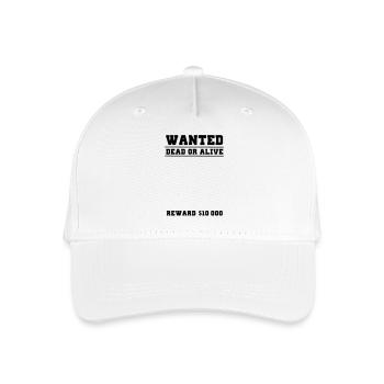 wanted selber gestalten - Kinder Bio Basecap - Weiß - Vorne