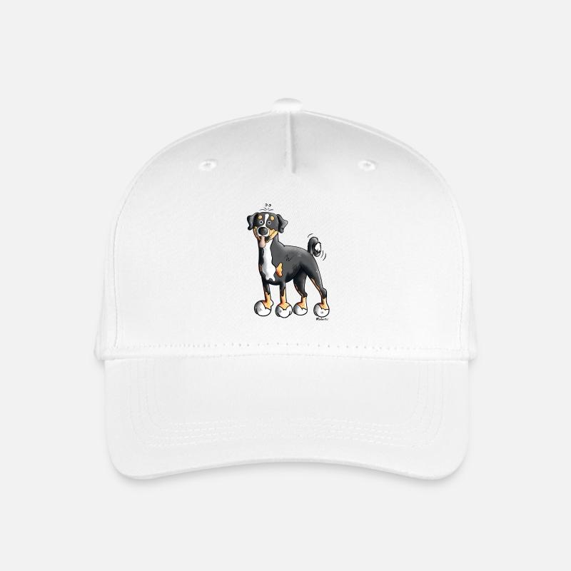 Flotter Appenzeller Sennenhund - Kinder Bio Basecap - Weiß