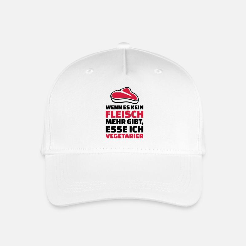 Fleisch - Kinder Bio Basecap - Weiß