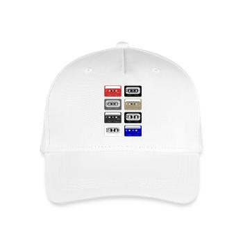 music cassettes - Organic Kids’ Baseball Cap - white - Front