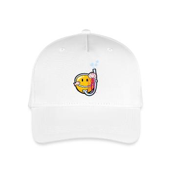 Smiley Snorkeling - Organic Kids’ Baseball Cap - white - Front