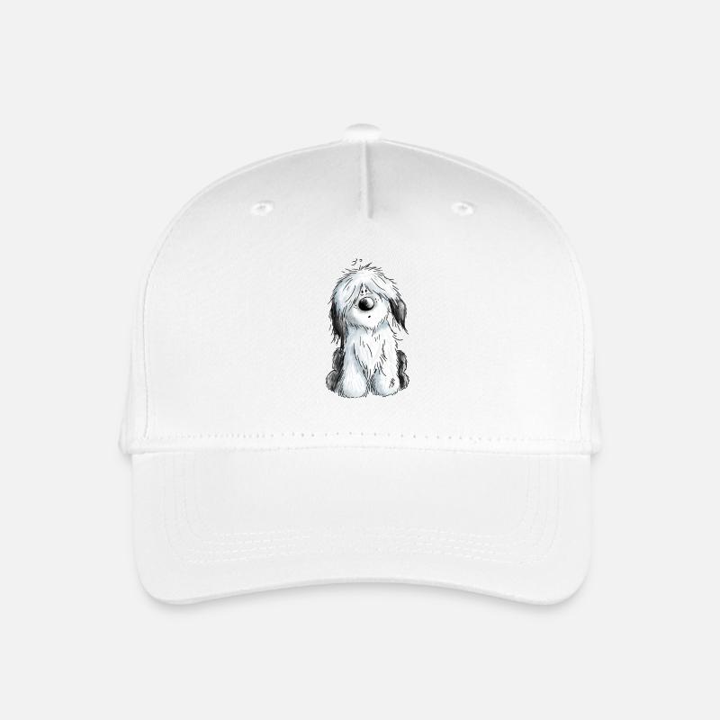 Süßer Bobtail - Bobtails - Old English Sheepdog - Kinder Bio Basecap - Weiß