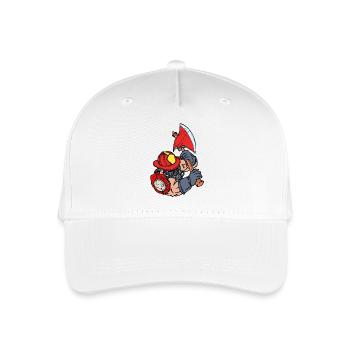 Berufsfeuerwehr Feuerwehr Feuerwehrhelm Retter - Kinder Bio Basecap - Weiß - Vorne