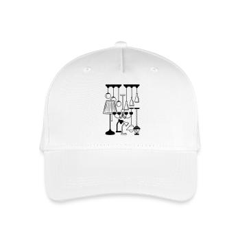 Logo für Haus oder Stimmungslicht Lampen Shop - Kinder Bio Basecap - Weiß - Vorne