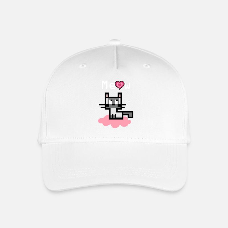 Heilige Burmakatze auf einer rosa Wolke - Kinder Bio Basecap - Weiß