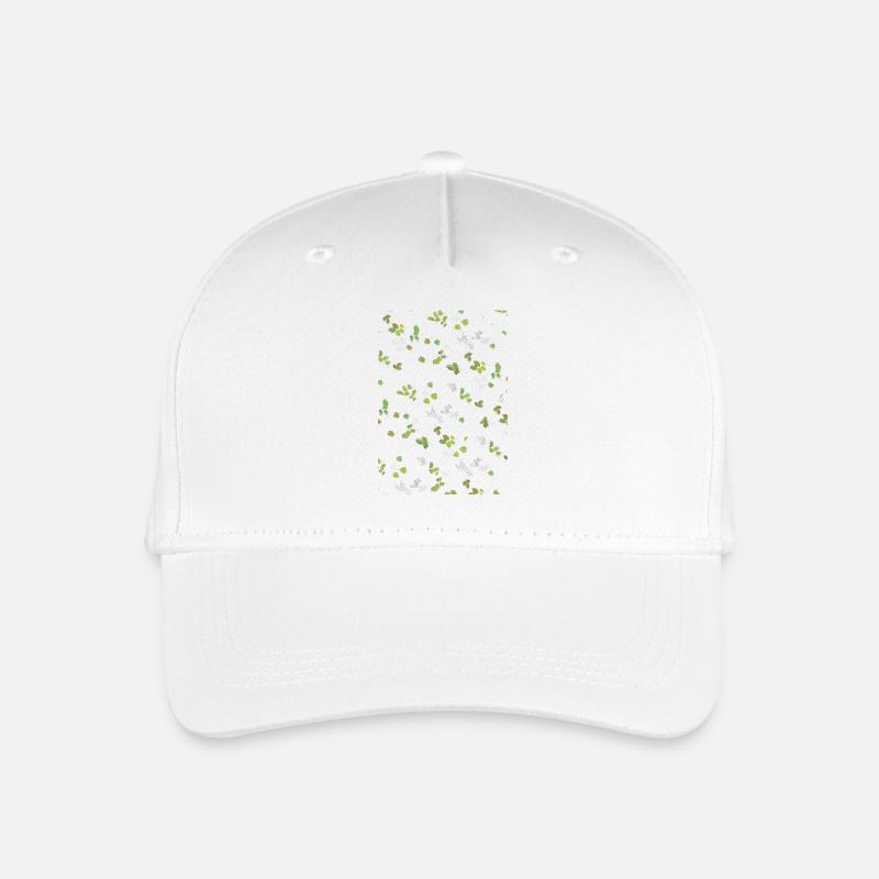 Autumn Leaves Summer Leaves Pattern - Organic Kids’ Baseball Cap - white