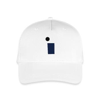 rectangle et cercle - Casquette de baseball bio Enfant - blanc - Devant
