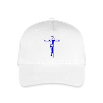 Skincross design for traditional skinheads - Organic Kids’ Baseball Cap - white - Front