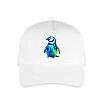 Aurora Borealis Pinguin - Kinder Bio Basecap - Weiß - Vorne