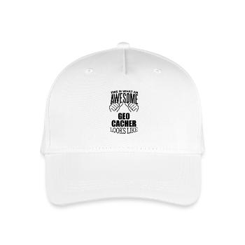 Geocaching - Organic Kids’ Baseball Cap - white - Front