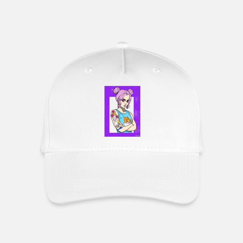 Otaku girl - Kinder Bio Basecap - Weiß