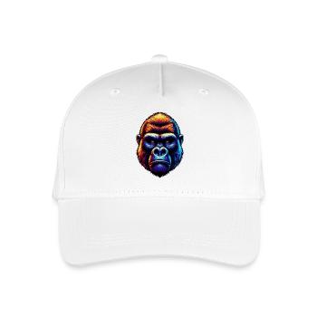 Gorilla - Organic Kids’ Baseball Cap - white - Front