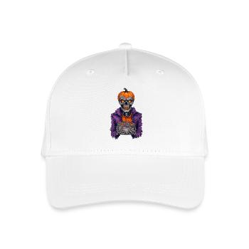 Halloween Skelett Süßigkeiten - Kinder Bio Basecap - Weiß - Vorne
