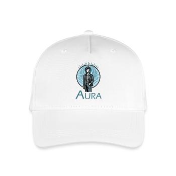 Design « Rayonnement bleu » - Casquette de baseball bio Enfant - blanc - Devant