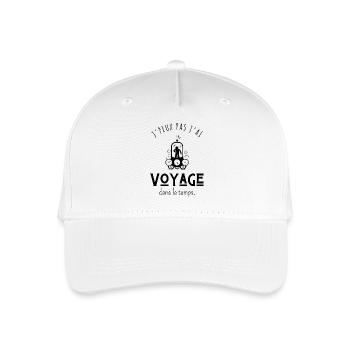 I Can't I reist zurück in die Vergangenheit - Humor - Kinder Bio Basecap - Weiß - Vorne