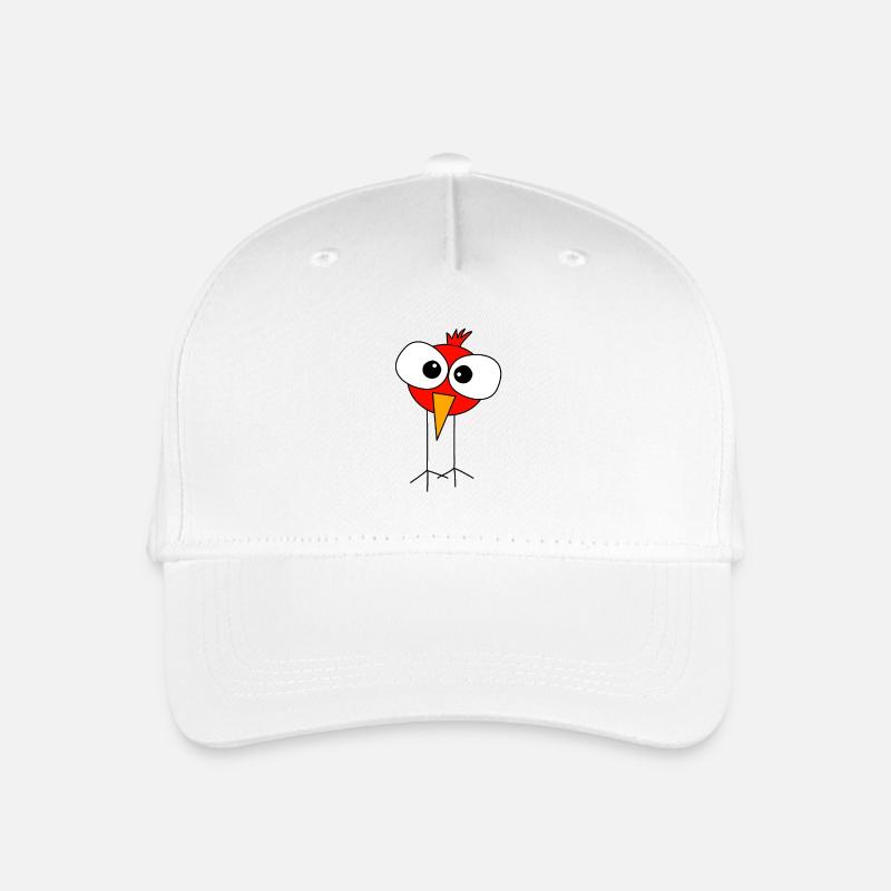 Angry bird - Kinder Bio Basecap - Weiß