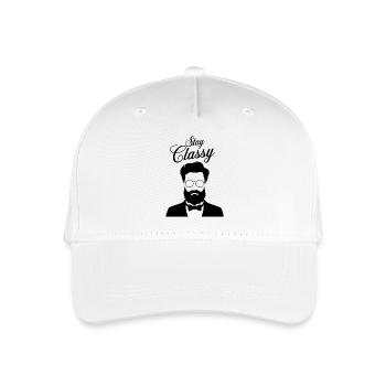 Moderne Hipster-Eleganz - Kinder Bio Basecap - Weiß - Vorne