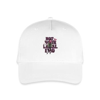 Not your local emo girl - Organic Kids’ Baseball Cap - white - Front
