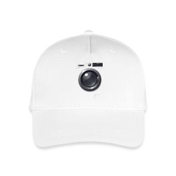 Waschmaschine Kostümersatz Fasching - Kinder Bio Basecap - Weiß - Vorne