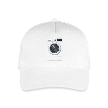 Waschmaschine Kostümersatz Fasching - Kinder Bio Basecap - Weiß - Vorne
