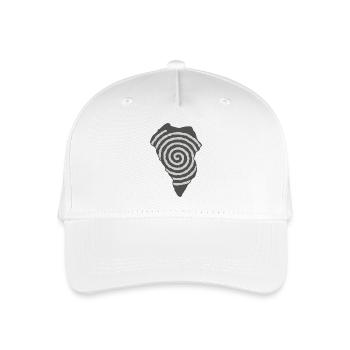 La Palma Spiralzeichnung La Isla Bonita Umriss - Kinder Bio Basecap - Weiß - Vorne
