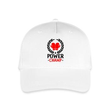 boxing champ - Kinder Bio Basecap - Weiß - Vorne