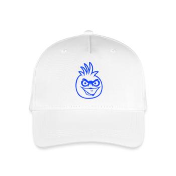 Papagei Vogel starrt böse gefährlich aggresive Wut - Kinder Bio Basecap - Weiß - Vorne